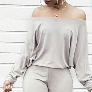Off The Shoulder Jumpsuit